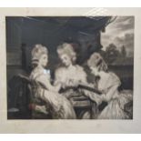 A group of six prints; including, After Reynolds, St John, provenance: Leggat Brothers, 37 x 30cm; a