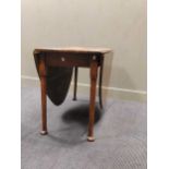 An 18th century oak drop leaf table 72 x 161 x 118cm when openCondition report: later additions to