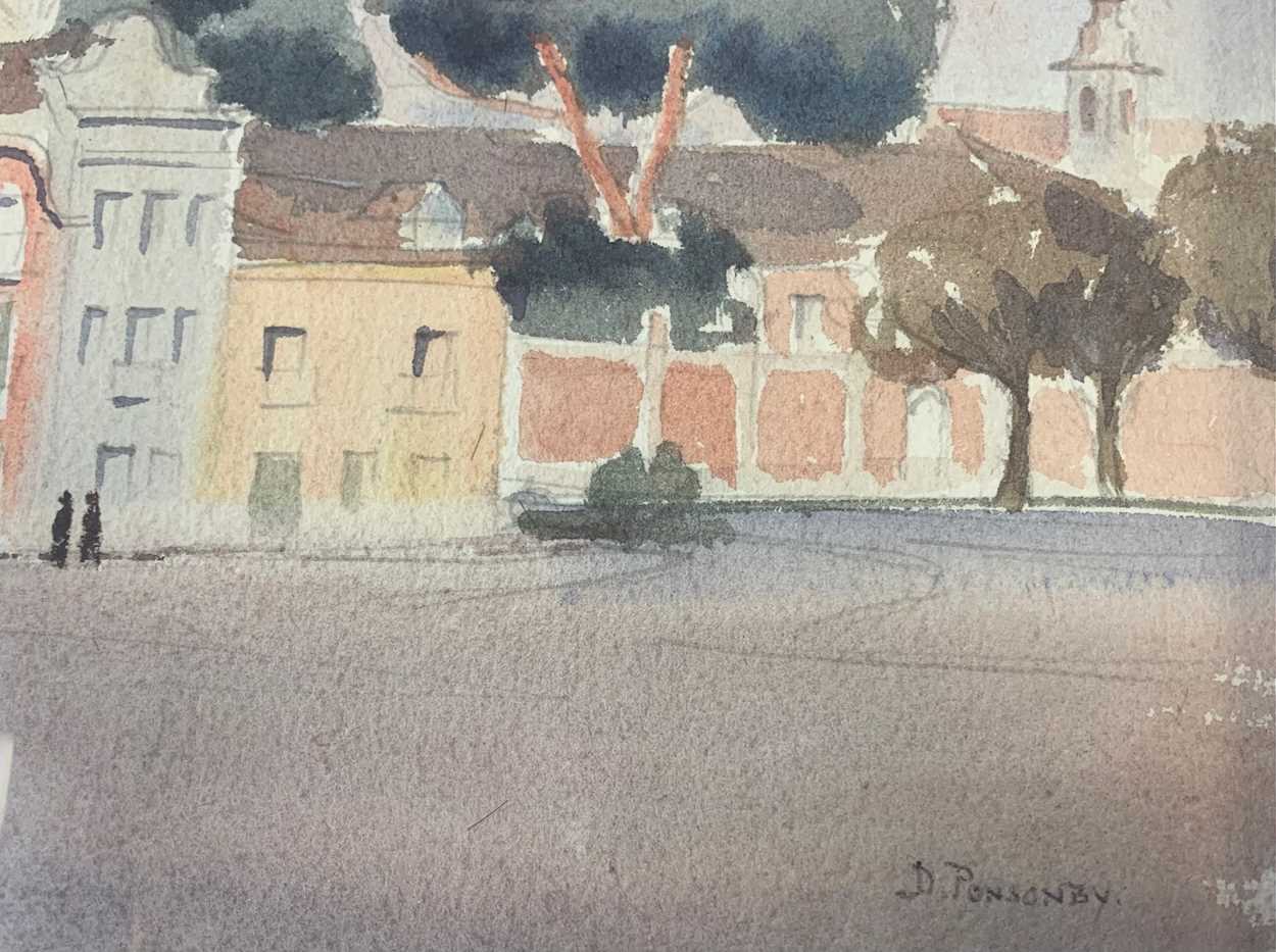 David Ponsonby (French, 1901-1986)Street scene, possibly in Portugalsigned 'D Ponsonby' (lower - Image 4 of 4