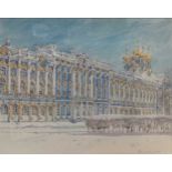 Continental School, 20th century, Catherine Palace and The Church of the Resurrection, Tsarskoye