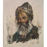 Cyrus Afsary (b.1940) Portrait of a bearded man, 20th century, oil on canvas, signed (lower