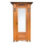 An Arts & Crafts oak single Wardrobe,