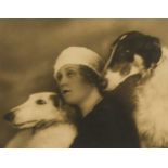 Weller Lewis (American, late 19th/early 20th century), a 1920s photographic print of a woman and two