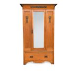 An Arts & Crafts oak Wardrobe,