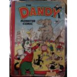 The Dandy Monster Comic annual for 1951, pictorial boards, owner's inscriptions to inside front