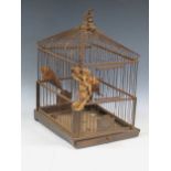 An early 20th century Genykage bird cage, patent marked, 41 x 23.5 x 31cm