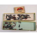 Large collection of Dublo (00) scale painted metal platform and other figures, approx. 70, including