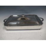 Christofle plated tureen and cover with glass liner