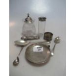 Various plated wares including 2 sauce boats, toast rack, pair servers etc., also few items of