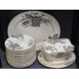 A 19th century Aesthetic style dinner service for twelve