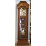 A modern Howard Miller oak cased longcase clock