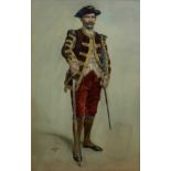 Sir Samuel Luke Fildes RA (1844-1928), Gentleman in fancy dress, signed and dated 1912,