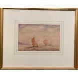 Attributed to Thomas Bush Hardy (1842-1897), Shipping near Calais, initialled and dated '96,