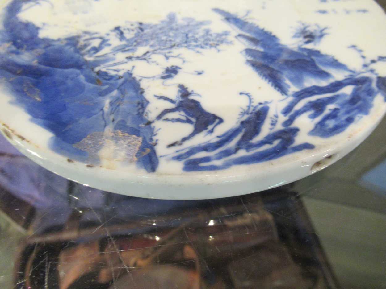 3 Chinese porcelain blue and white tiles - Bild 8 aus 18