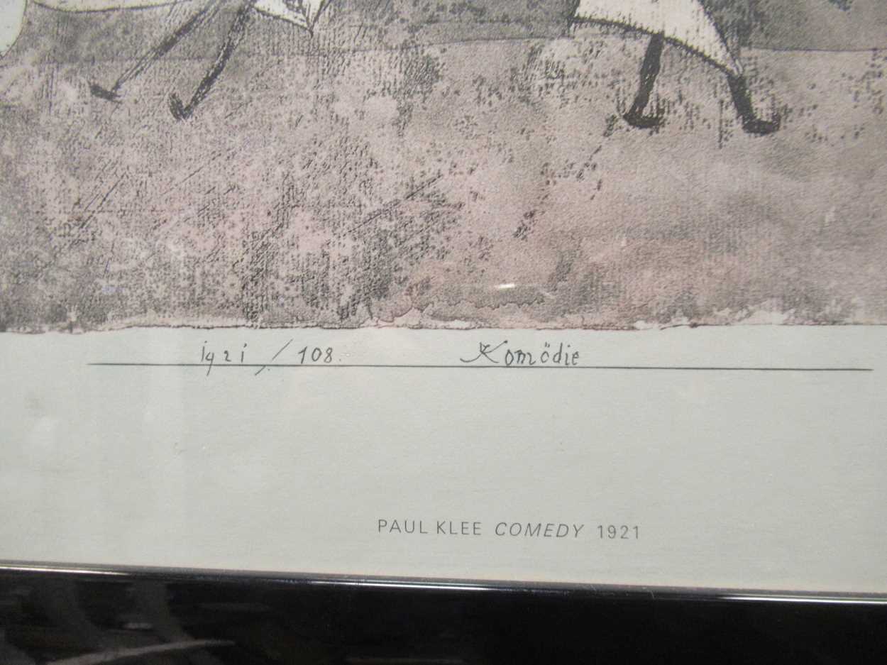 After Paul Klee 'Komodie 1921-108' printed by the Curwen Press, 39 x 50cm - Bild 3 aus 6