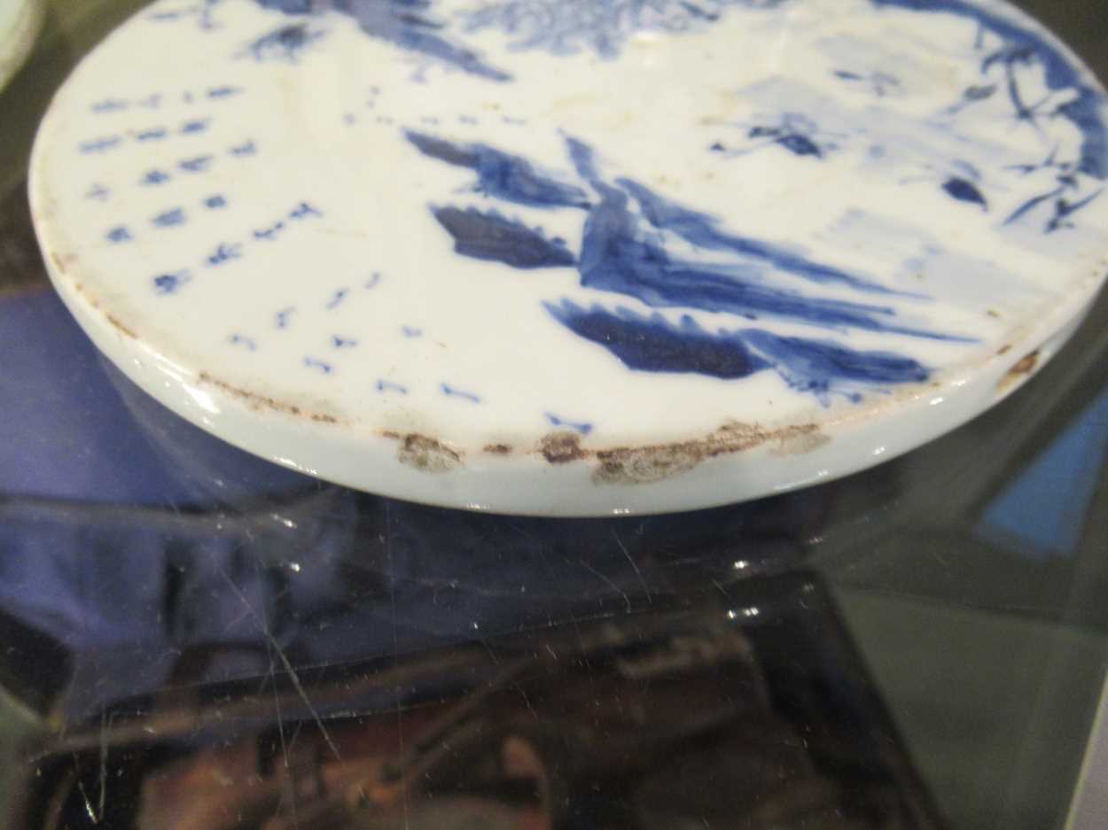 3 Chinese porcelain blue and white tiles - Bild 10 aus 18