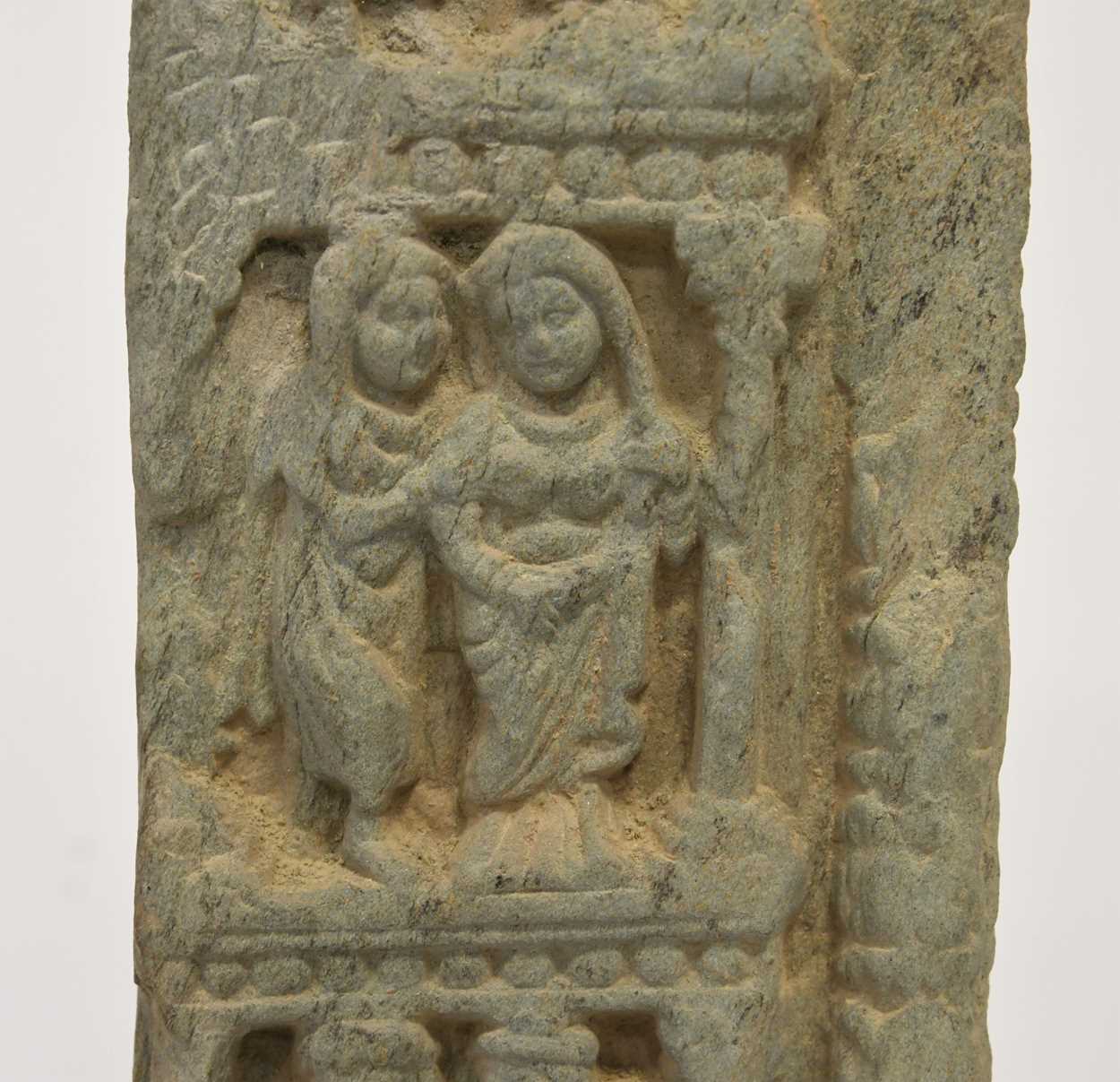 A Gandharan green schist figurative panel, 3rd-5th century, - Image 5 of 6