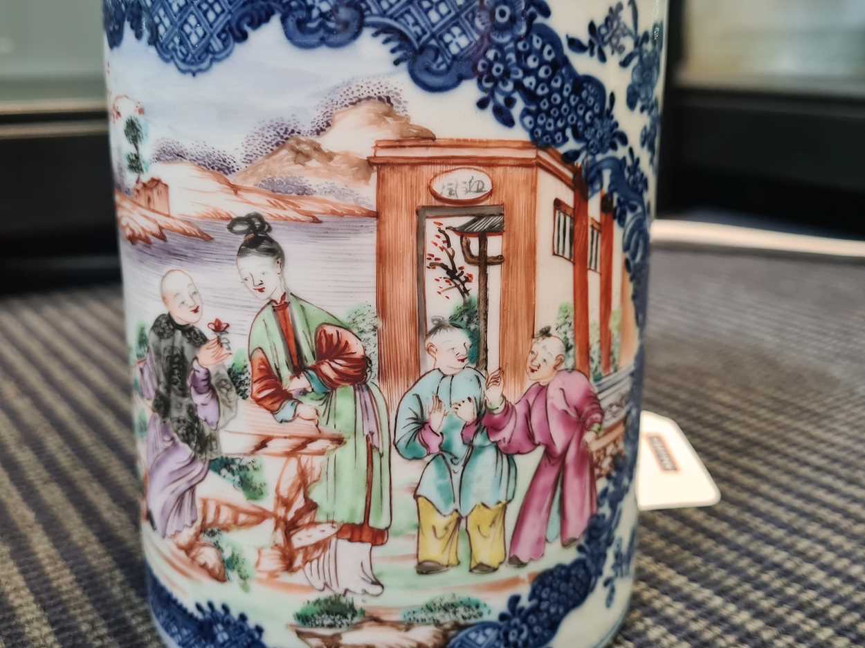 A Chinese Mandarin export porcelain mug, Qing Dynasty, circa 1780, - Image 13 of 16