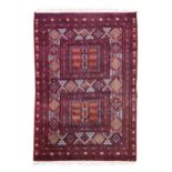 A finely-woven Ersari rug,