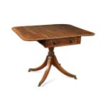 A Regency cross-banded mahogany Pembroke table,