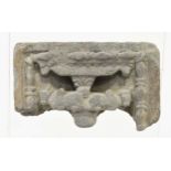 A Gandharan grey schist fragmentary oxen panel, 3rd/4th century,