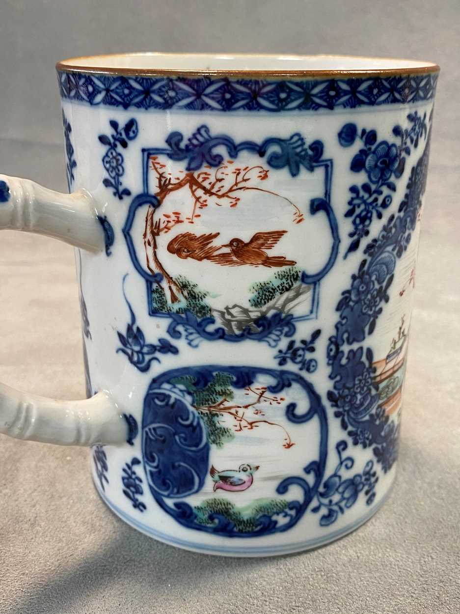 A Chinese Mandarin export porcelain mug, Qing Dynasty, circa 1780, - Image 5 of 16