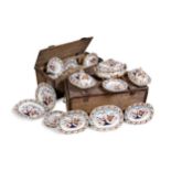 An extensive Derby imari dinner service,