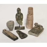 Five Chinese miscellaneous stone items,