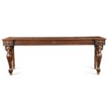 A Regency style mahogany serving table, 19th century,