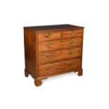 George III mahogany chest of drawers,