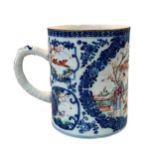 A Chinese Mandarin export porcelain mug, Qing Dynasty, circa 1780,