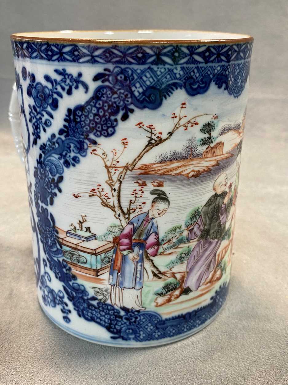 A Chinese Mandarin export porcelain mug, Qing Dynasty, circa 1780, - Image 9 of 16