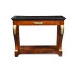 An Empire style mahogany console table,