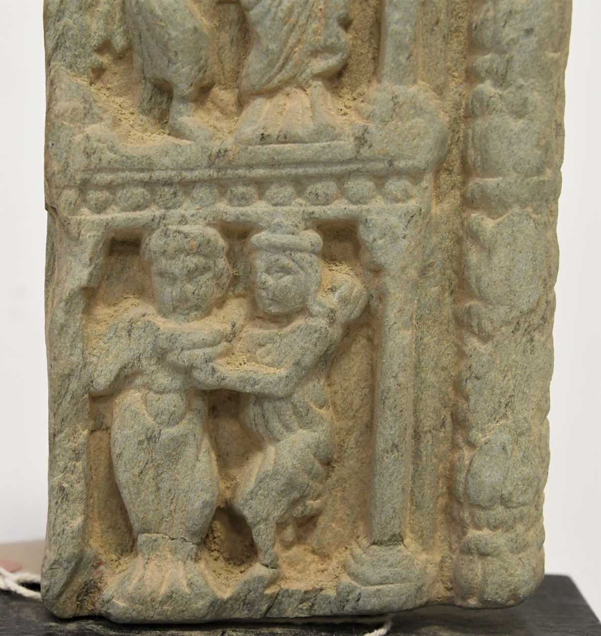 A Gandharan green schist figurative panel, 3rd-5th century, - Image 6 of 6