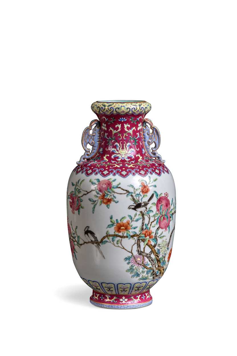 A Chinese famille rose vase, Jiaqing seal mark and probably of the period (1796-1820), - Image 3 of 30