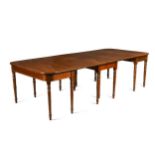 A mahogany extending dining table, early 19th century,
