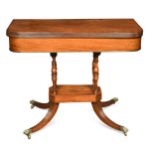 A Regency mahogany tea table,
