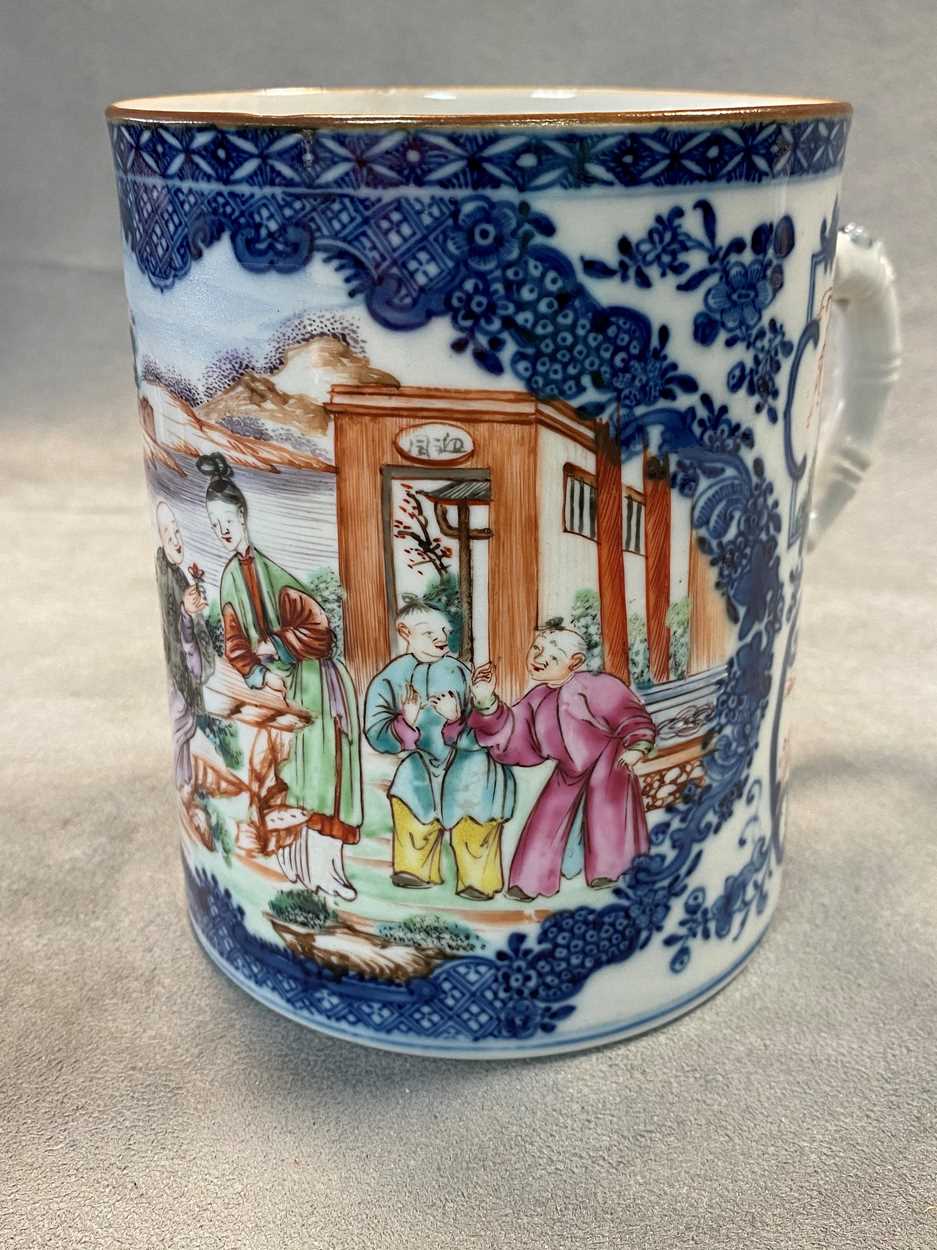 A Chinese Mandarin export porcelain mug, Qing Dynasty, circa 1780, - Image 8 of 16