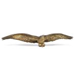 A large carved and painted wood eagle, 19th century,