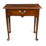 A George III mahogany side table,