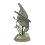 A cast bronze of a game bird, after Antoine-Louis Barye (1795-1875),