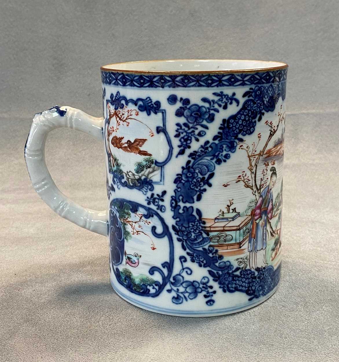 A Chinese Mandarin export porcelain mug, Qing Dynasty, circa 1780, - Image 2 of 16