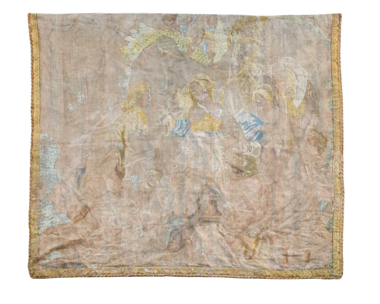 A French partially worked tapestry, early 18th century,