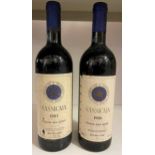 Sassicaia Tenuta San Guido 1983 and 1986,