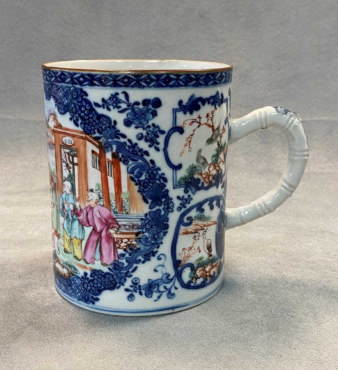 A Chinese Mandarin export porcelain mug, Qing Dynasty, circa 1780, - Image 10 of 16