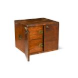 An oak humidor, early 20th century,