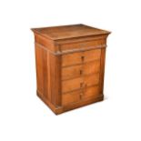 A French oak chest, circa 1900,