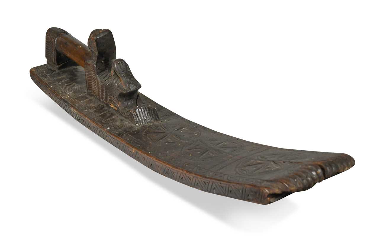 A Scandinavian carved pine mangle board, late 18th or early 19th century,