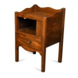 A George III mahogany night cupboard,