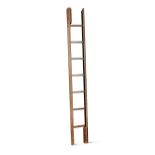 A folding library ladder, 20th century,